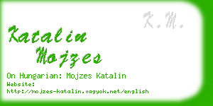 katalin mojzes business card